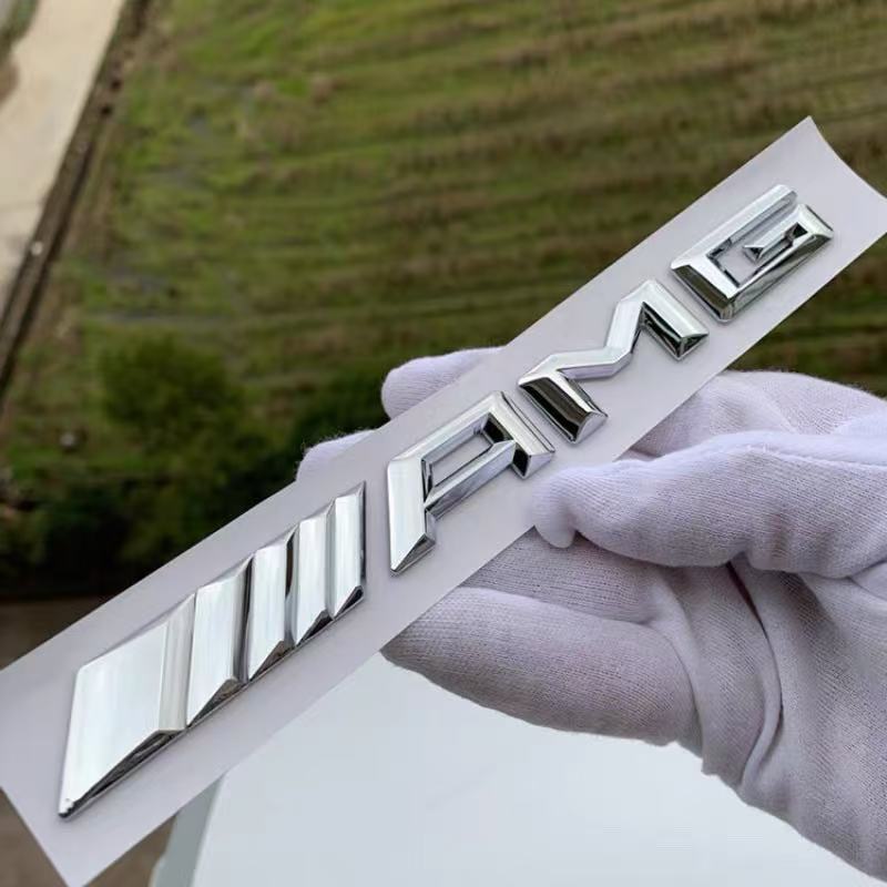 TGM3   3D Металлическая эмблема AMG Наклейка-значок на задний багажник автомобиля Для Mercedes Benz W204 W205 W203 W211 W212 W213 W201 W210 W124 W126 W140
