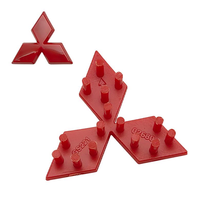 ABS Car Steering Wheel Buckle Replaced Emblem Overlay Sticker for Mitsubishi Lancer Outlander Pajero ASX Eclipse Cross Ralliart