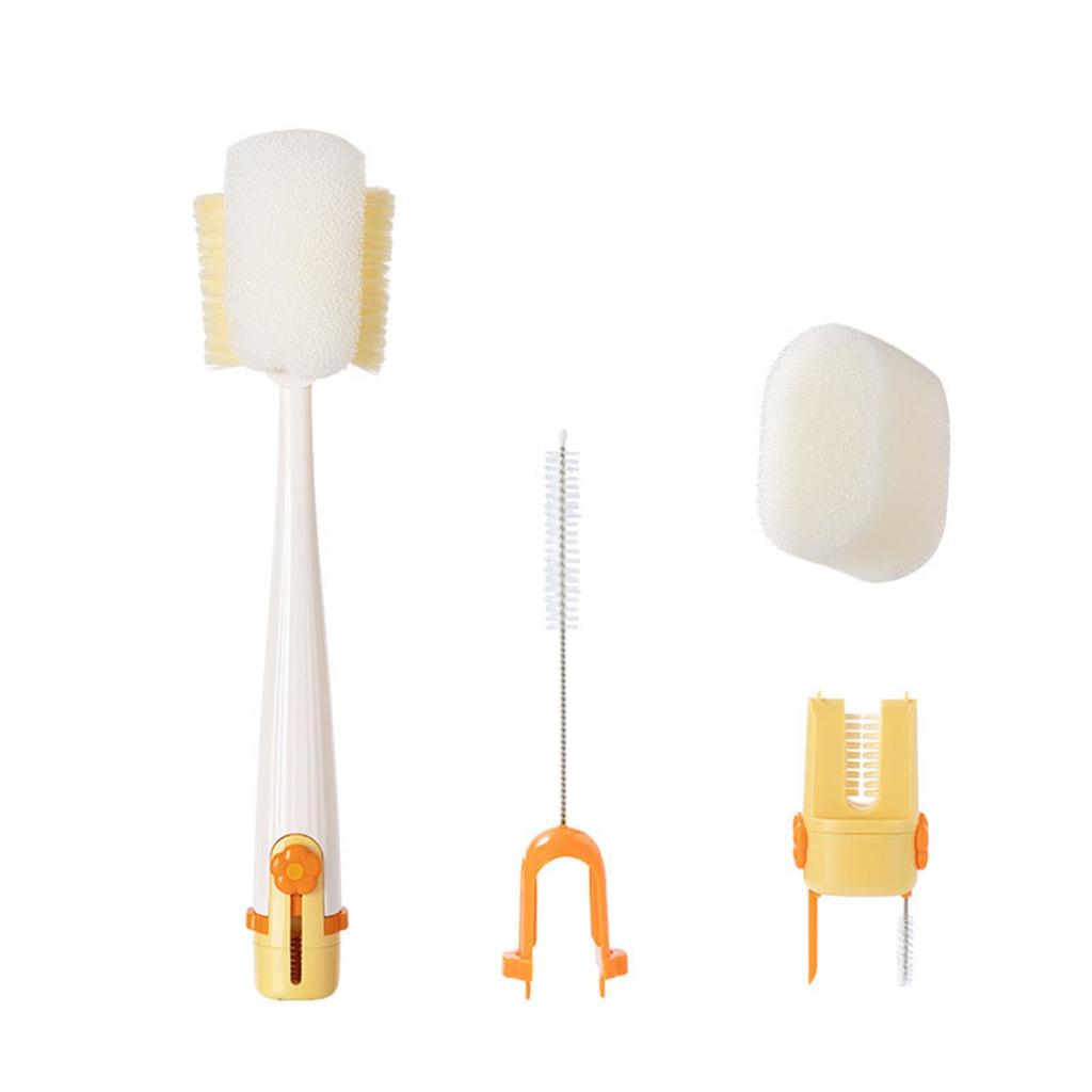 Cup Brush Water Cup Cleaning  Long Handle Multifunctional Five-in-one Insulation Cup Cover Brush Baby Bottle Special Cleaning Sponge Brush
