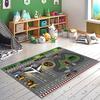Stain Resistant Machine Washable Digital Printed Non Slip Dot Base New Generation Educational Children's Carpet CK1015