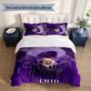 Wednesday 3‑Piece Bedding Set Soft Microfiber Duvet Cover Pillowcases Comfortable Bed Linen for Bedroom Decoration