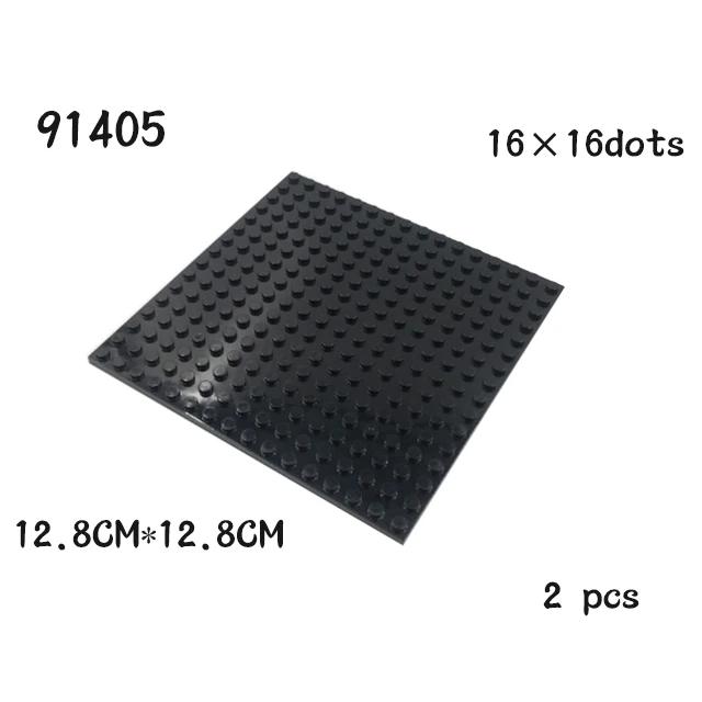 2 шт. Детали MOC 91405 Пластина 16 x 16 Совместимые Кирпичики DIY Сборка Строительные Блоки Частицы Детская Головоломка Развивающая Игрушка Подарок