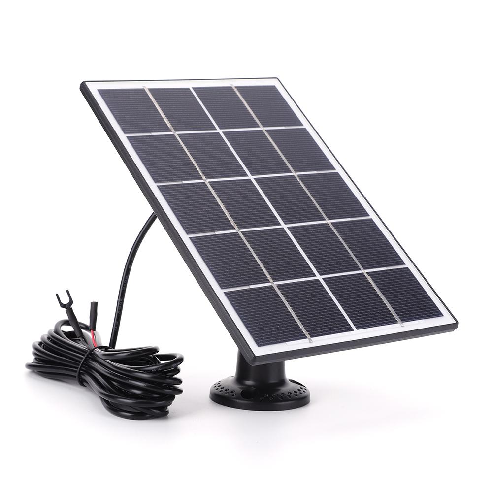 4W Solar Charger 9.8Ft Charging Cable Solar Panel Kit 360° Adjustable Wall Mount Solar Charging Panel for Ring Video Doorbell 4