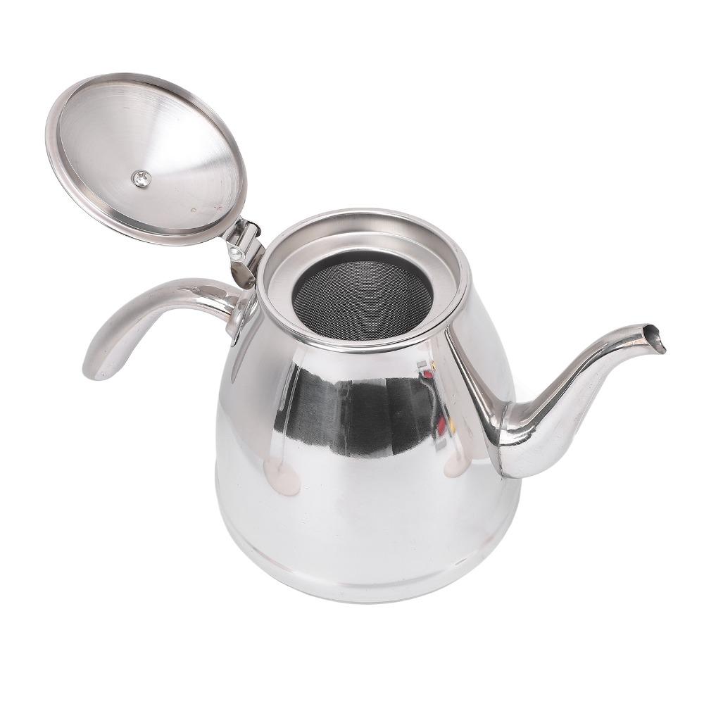 1.5L Capacity Gooseneck Teapot Stainless Steel Stainless Steel Kettle Coffee Brewing