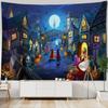 Домашний декор ужас жуткий замок тыква гобелен детская комната спальня гостиная декор столовой весело Хэллоуин настенный гобелен