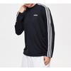 Adidas Мужские футболки с длинными рукавами и 3 полосками D2M, черные EI5647