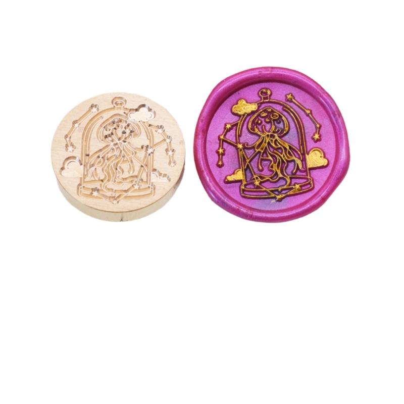 Голова восковой печати «Морское существо», Голова восковой печати из серии «Океан» для приглашений, писем, конвертов