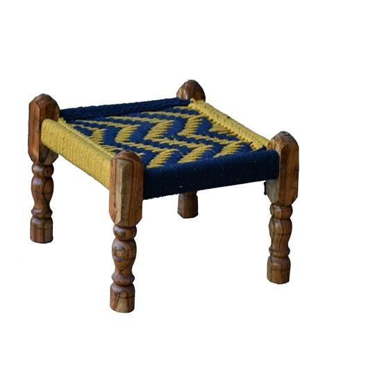 Sheesham Wooden Pidda Wooden Stool Small Charpai Chowki Pidda Mudda