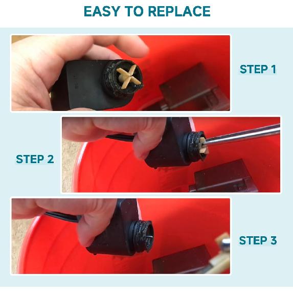 (2-Pack) A16551 Impeller Shaft for Aqua Clear AC110 Power Filter and Powerhead Pump Impeller Shaft Replacement Parts