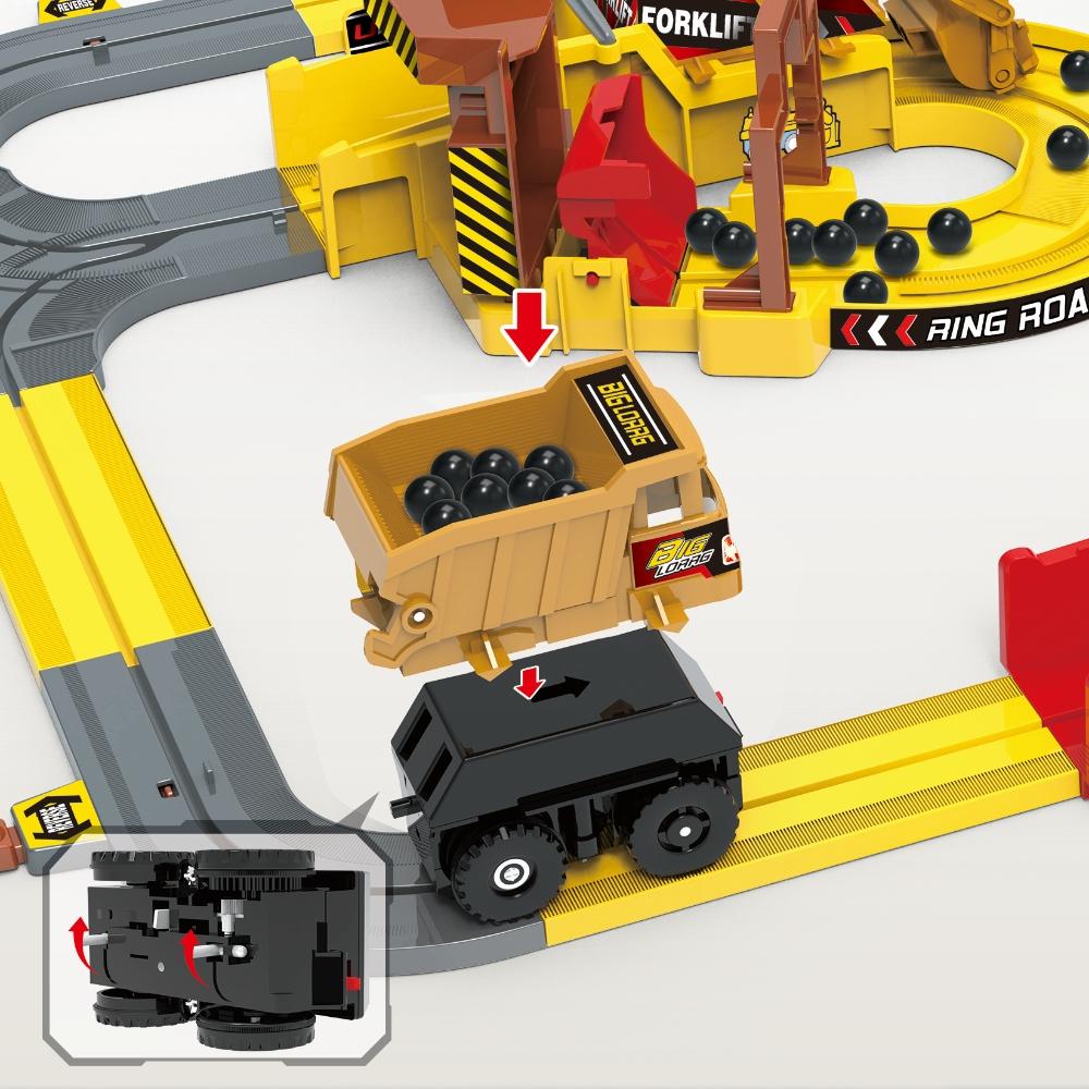 Non-Toxic Engineering Vehicle Mine Cart Adventure Railway Track Set Powered Electric Educational Toy Gift For Kids All Ages