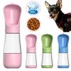 2 In 1 Portable Dog Water Bottle with Food for Small Large Dogs Puppy Cats Outdoor Travel Walking Drinking Bowls Pet Feeder Chihuahua Supplies