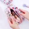 Portable Transparent Makeup Bag Zippered PVC Cosmetic Pouch for Women Travel Toiletry Storage Bag