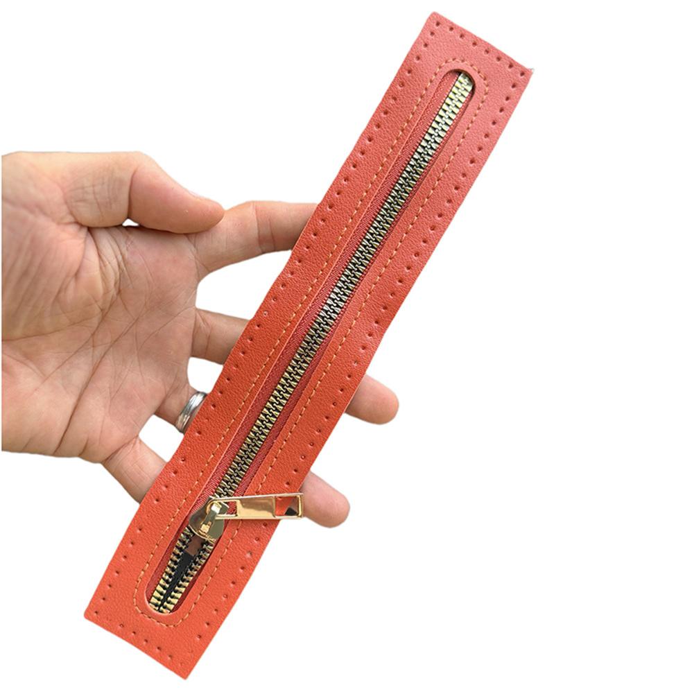 Многоцветная искусственная кожа, прошитая вручную, молния, сделай сам, сумка-молния, сменная, мягкая кожаная сумка-молния, модификация, аксессуар