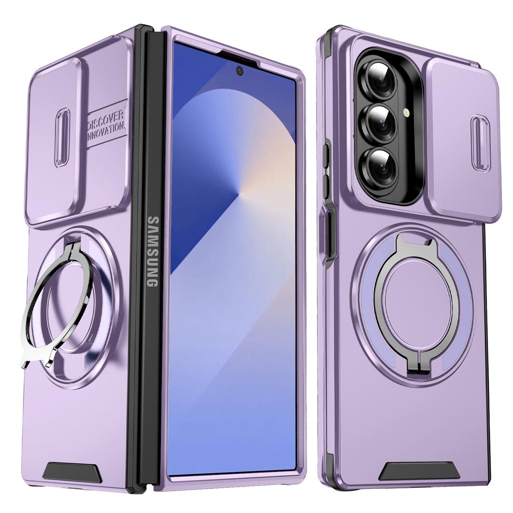 Shockproof Finger Ring Holder Phone Case for Samsung Galaxy Z Fold7 5G Fold6 Fold 7 ZFold7 Fold 6