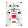 Allen Family Home Dog Metal Plaque Cinema Living Room Garage Garage Iron Tin Sign Poster
