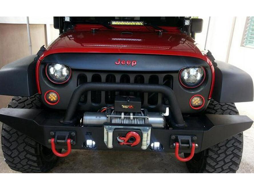 ABS светодиодная полоса «ангельские глазки» для средней решетки радиатора Wrangler Jeep
