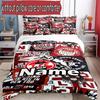 3pcs Duvet Cover Set (1*Duvet Cover + 2*Pillowcase, Without Core), Custom Name FC Koln Pattern Bedding Set, Home Bedroom Decor Gift