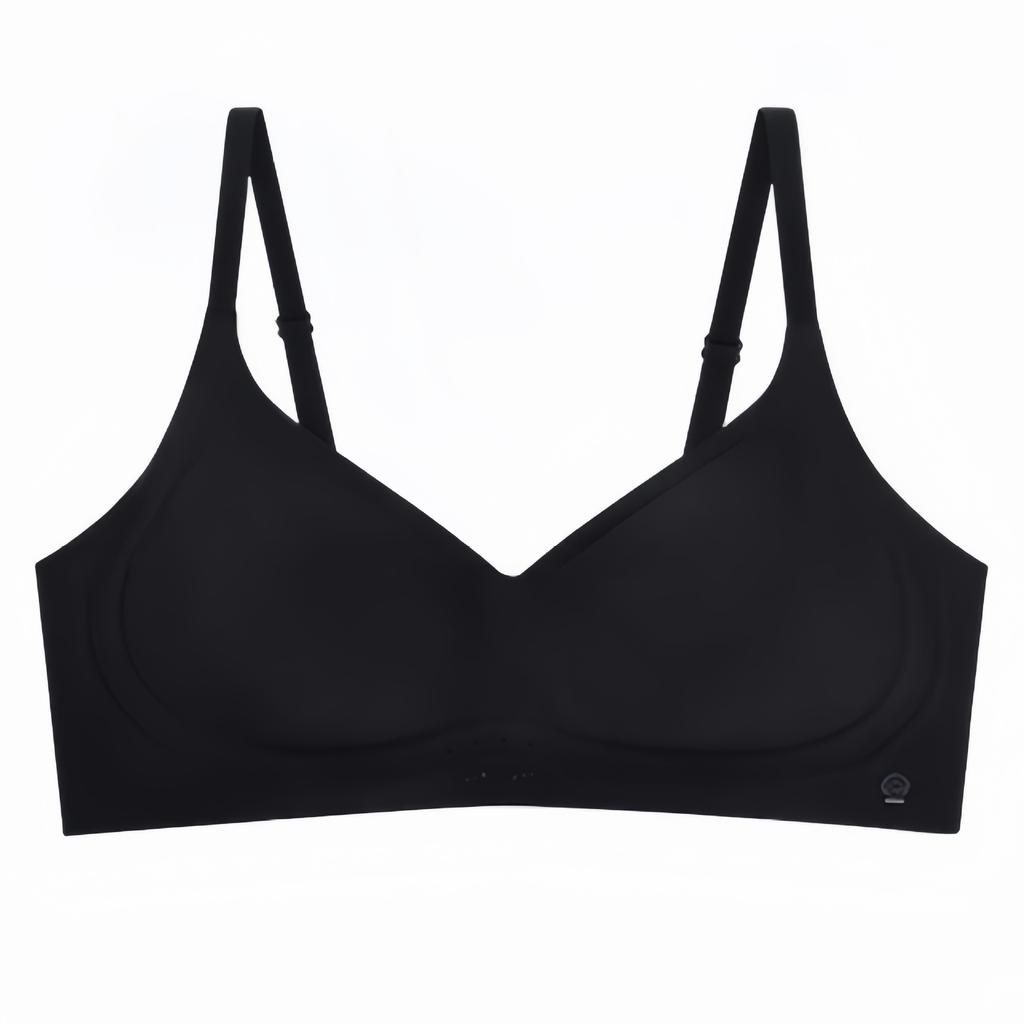 Camellia soufflé underwear women's foundation, seamless and breathable, beautiful back, small breasts gather, lift and cool, thin bra