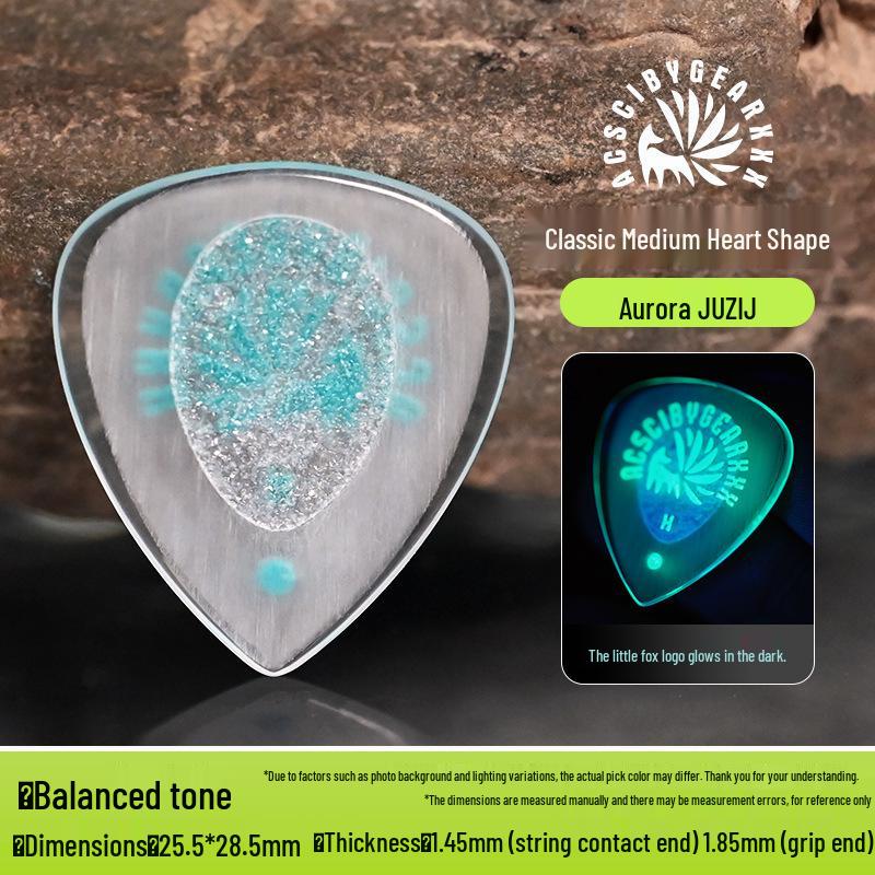 GEARXXX Nine-Tailed Fox Non-Slip Speed Pick for Folk/Electric Guitar & Bass.