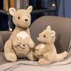 22/35 см Кукла Кенгуру Мать и Ребенок Симуляционная Кукла Плюшевая Игрушка Ручной Работы Мультяшная Аниме Милая Подушка Подушка Декор для Дома