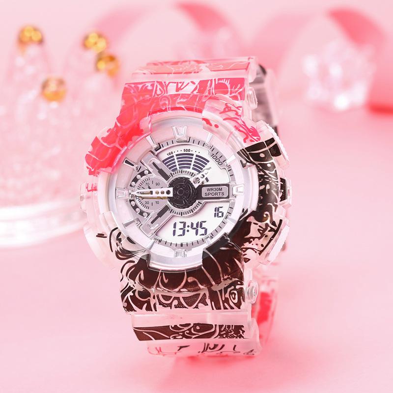 CE40 Повседневные и модные мужские часы, водонепроницаемые, с большим циферблатом, электронные часы с ночной подсветкой, крутые часы в подарок для мужчины