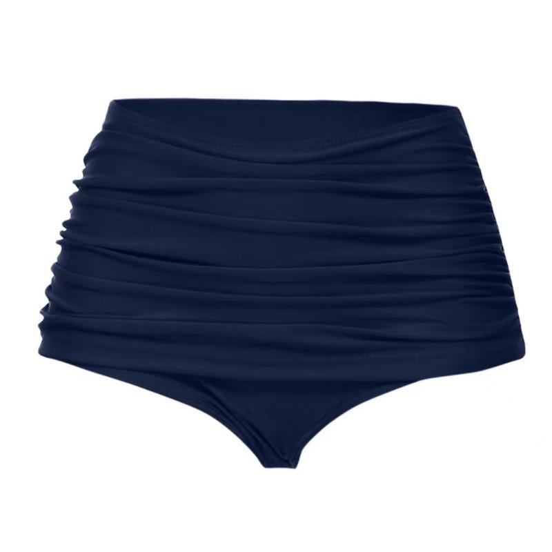 Женские плавки-бикини с высокой талией, плавками и рюшами