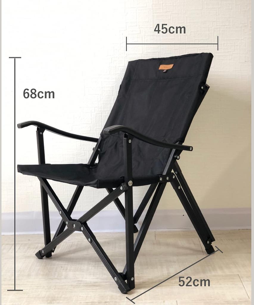 S'more Alumi High Armchair Алюминиевое высокое кресло для отдыха на открытом воздухе Складное кресло с высокой спинкой Компактная сумка для хранения в комплекте Ультралегкий