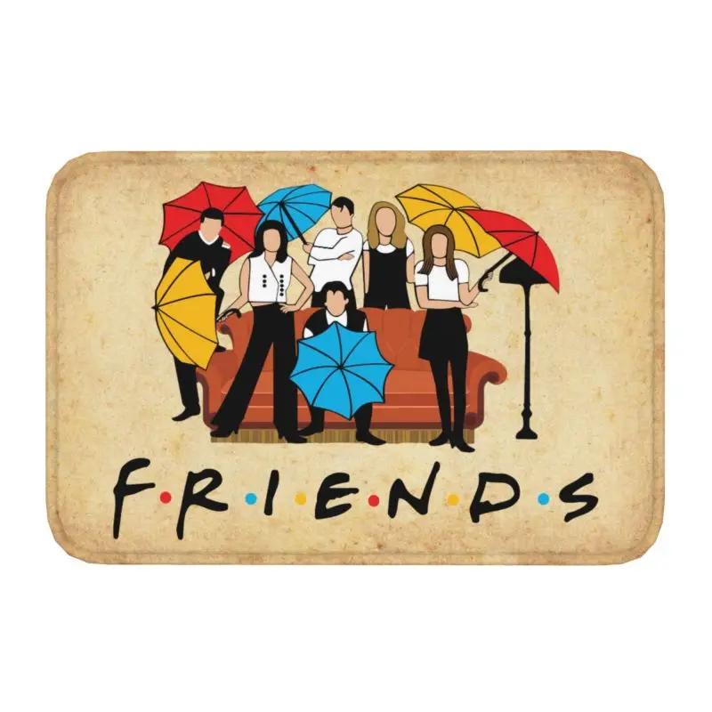 Funny TV Show Friends Collage Front Floor Door Entrance Mats Indoor Bathroom Kitchen Doormat Toilet Carpet Rug