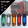 1pcs 12V 24V 3LED Waterproof Truck Van Side Marker Lamp Warning Lights for Trailer Truck Caravan Red Orange White