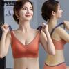 Sports Bra Seamless Bra Women's Gathering Bra Double Breasted Bra Anti Sagging Thin Design Large Size No Steel Ring Bra