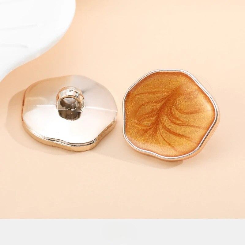 10 шт. красивые пуговицы с покрытием, квадратные круглые пуговицы, пальто, ветровка, аксессуары для свитера, различные стили, принадлежности для шитья своими руками