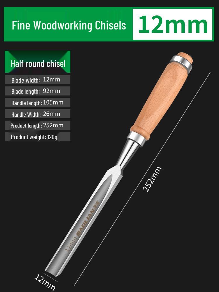 Набор столярных стамесок по дереву с деревянной рукояткой - Плоские, лопаточные, ножевые, резьбовые, канавочные и строгальные инструменты