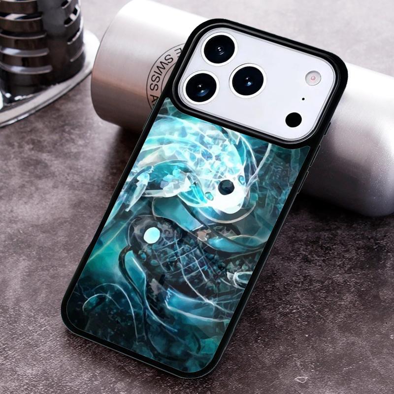 Yin Yang Koi Phone Case For iPhone 17,16e,15,14,13,12,11,Mini,Pro,MAX soft Silicone Cover