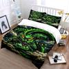 Green Dragon with Flames. Bedding Sets Duvet Cover Sets Duvet Covers Pillowcases(1 * Duvet Cover 2 * Pillowcases Without Duvet Insert)