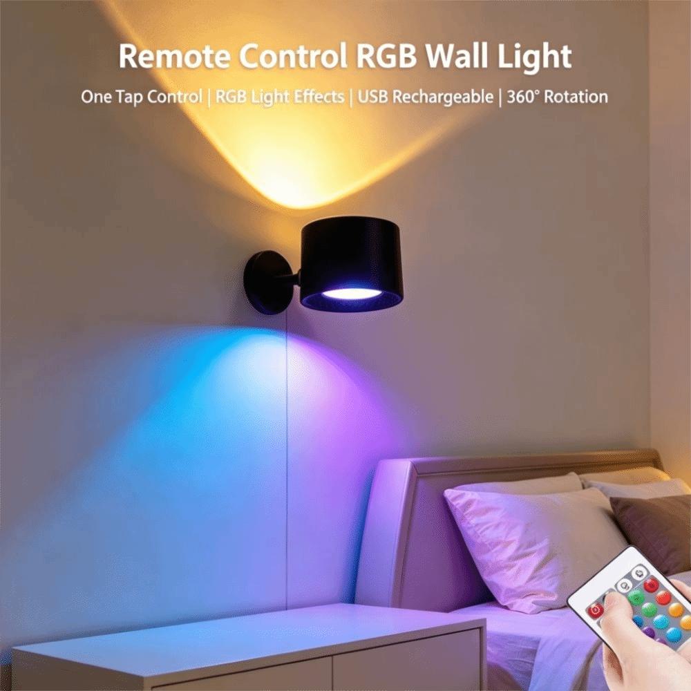 Non-Flickering LED Reading Light Remote Control Rechargeable Light Magnetic Lamp Bedtime Reading