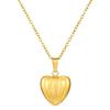 Love pumpkin titanium steel necklace female personality Internet celebrity niche design collarbone chain colored love stainless steel jewelry