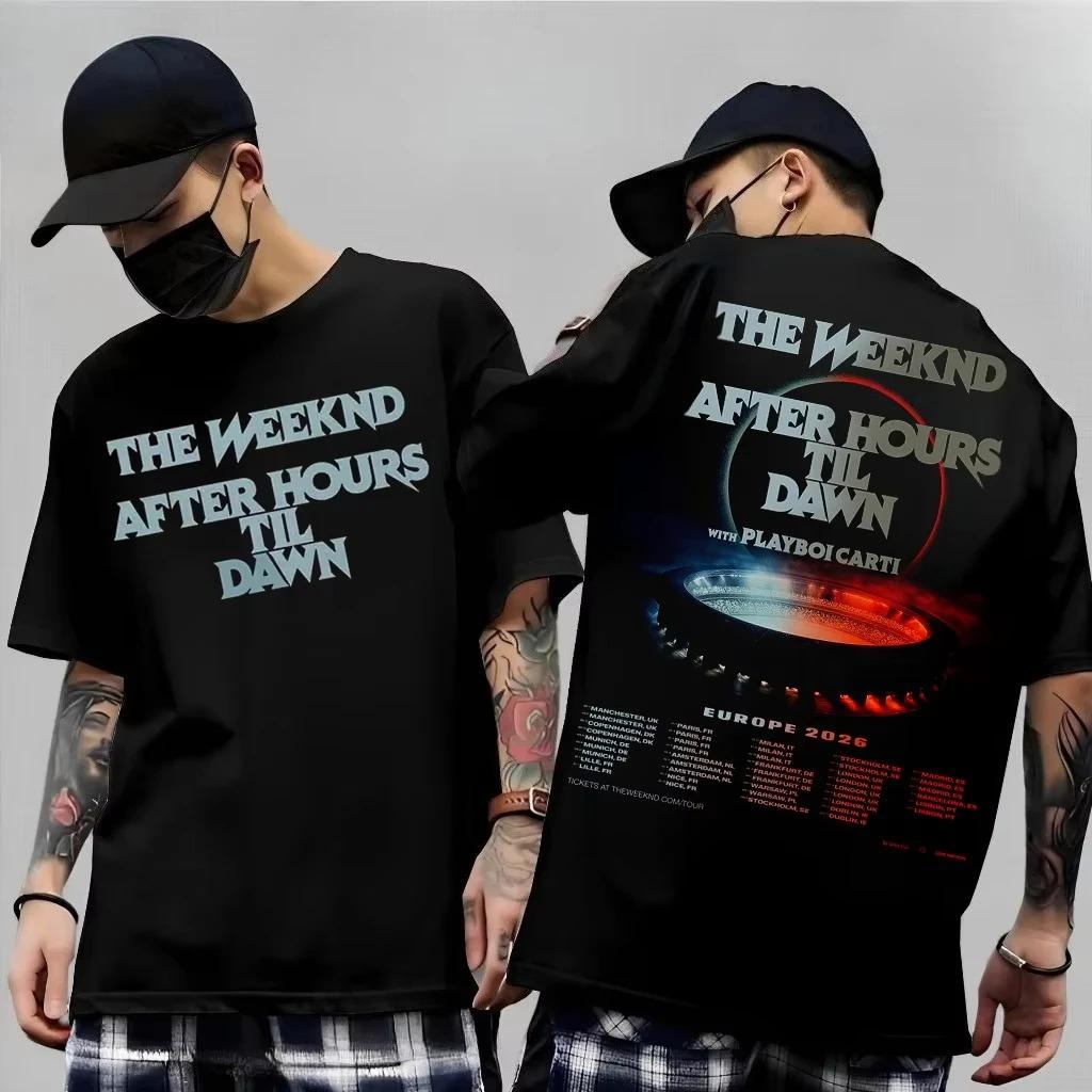 New The Weeknd 2026 After Hours Til Dawn World Tour Cotton Short Sleeves Tshirt Gift for Fans Unisex RB Style Tee Tops