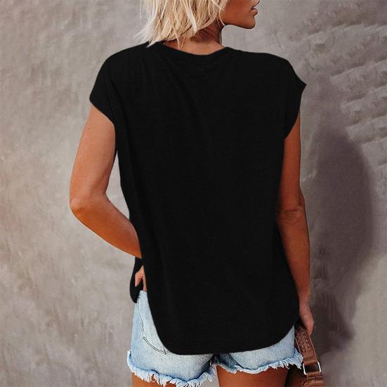 Футболка однотонная, свободная, женская, на одно плечо, с коротким рукавом, блузка для