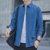 Men's Long Sleeve Cotton Denim Shirt - Spring/Autumn Hong Kong Style Casual Jacket