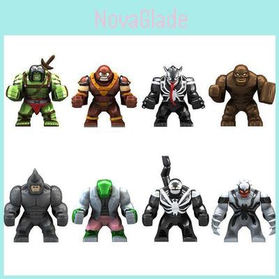 Супер Британская Минифигурка Сын Халка Красный Танк Грязное Лицо Сыворотка Носорог Веном Конструктор Игрушка для Детей