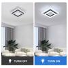 Square Acrylic  Ceiling Light Modern LED Ceiling Lamp,White 3-color light Ceiling Lights for Bedroom Office Kitchen Living Room
