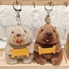 Toy Marmots Plush Keychain Children Function Collectible Bag Accessory Doll Gift