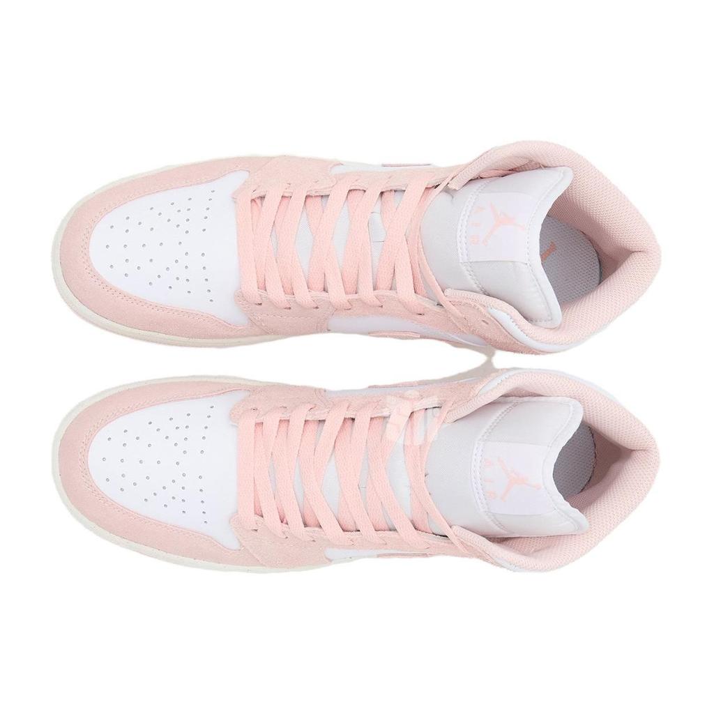 Air Jordan 1 Mid SE Legend розовые кроссовки унисекс белые парусные FN5215-161