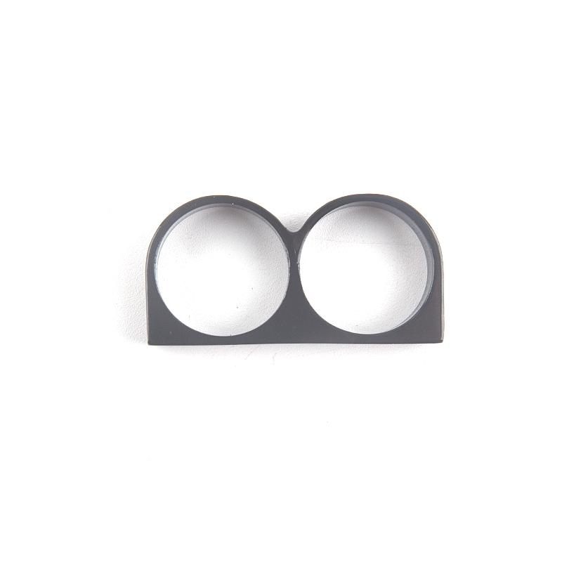 Кольца на два пальца, мужское металлическое твердое кольцо для вечерние, мятежные, индивидуальные украшения