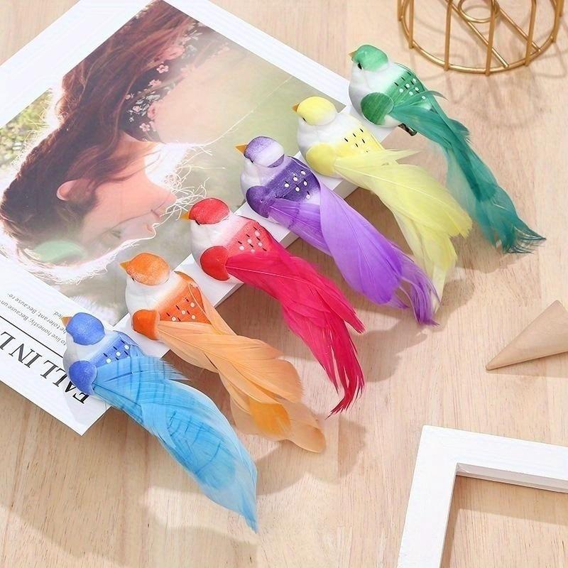 12 шт./кор. моделирование искусственная птица садоводство дома птица орнамент украшения