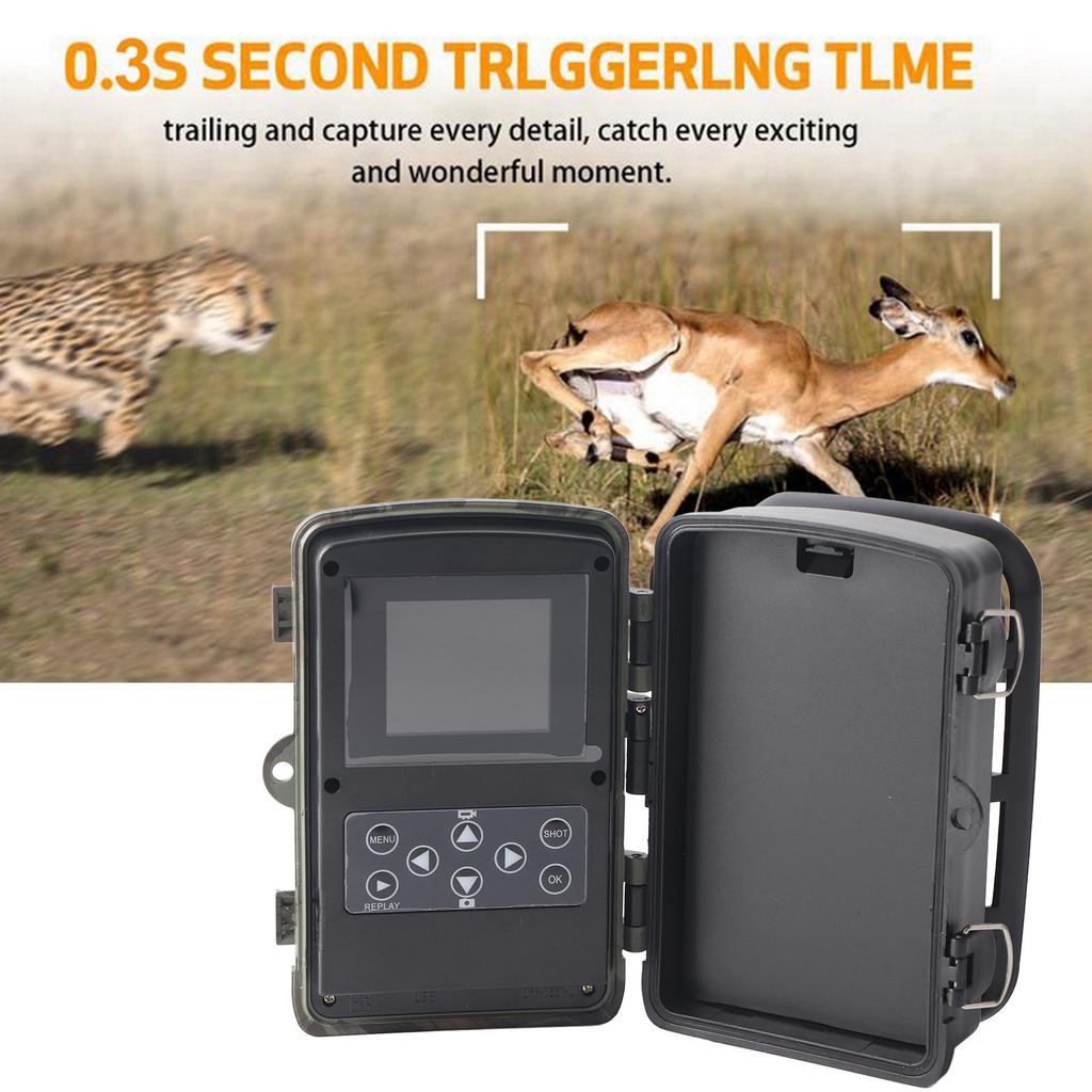 Водонепроницаемая камера для слежения 24MP 1080P HD 120 градусов с широким обзором, инфракрасная камера для охоты на открытом воздухе