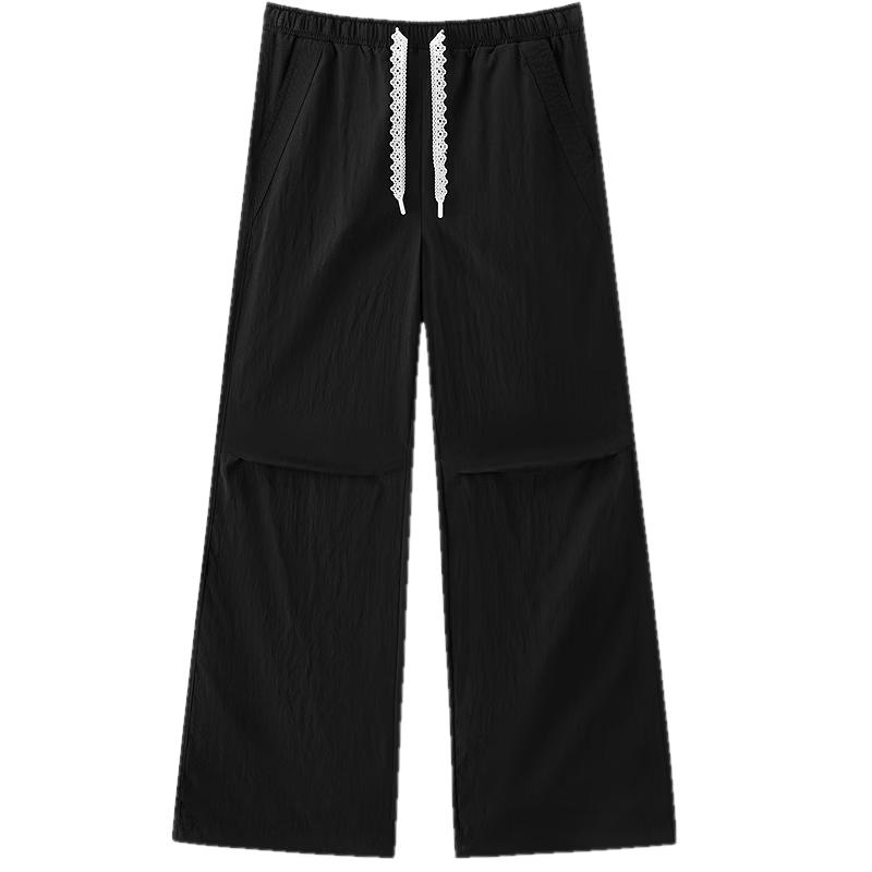 Женские летние кружевные брюки Semir с цветовыми блоками, широкими штанинами и охлаждающим эффектом