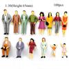 Decorations Mixed Color Pose Model Building Passengers People Figures DIY Character Train Scenery