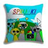 Horror Game Character Pillow Covers Sprunki Cartoon Pillow Case Sofa Decorative Home Single-sided Printing Sprunki Cushion Cover