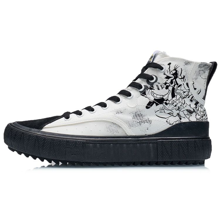 Li Ning Disney X удобные спортивные нескользящие легкие прочные высокие кроссовки мужские кроссовки Phantom-Black AGCR179-5